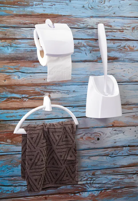  Toilet roll holder with cover plate