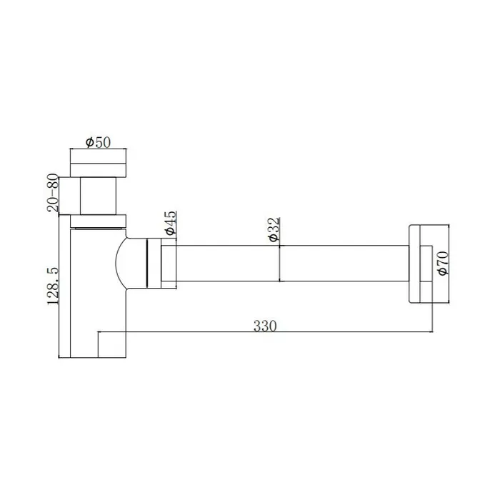  Siphon pour lavabo