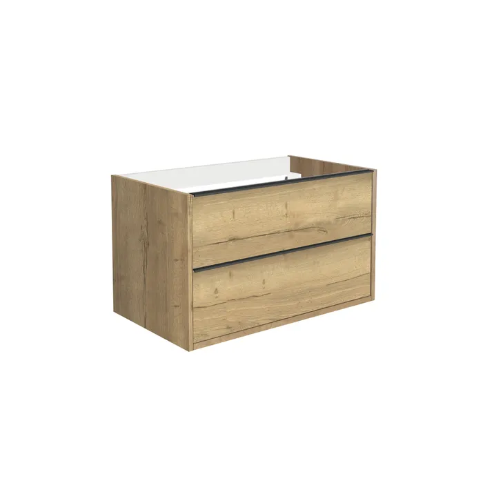  Vanity unit 80 cm black handles