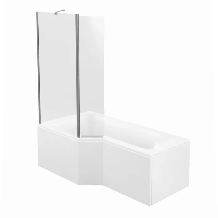  Links asymmetrisch bad + mantel en badwand