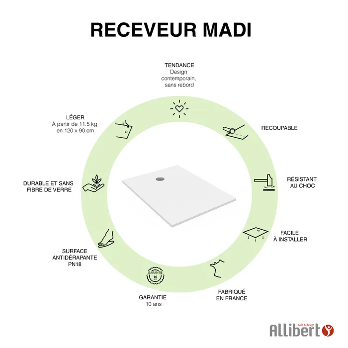  Receveur Rectangle