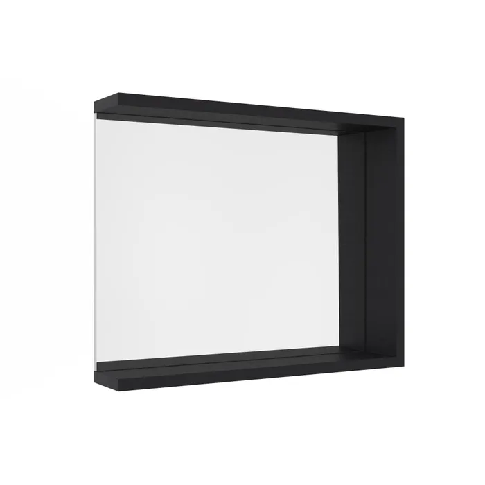  Framed mirror with shelf 83 cm