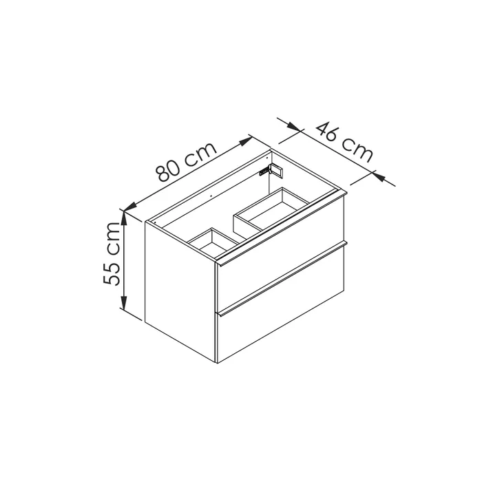  Vanity unit 80 cm