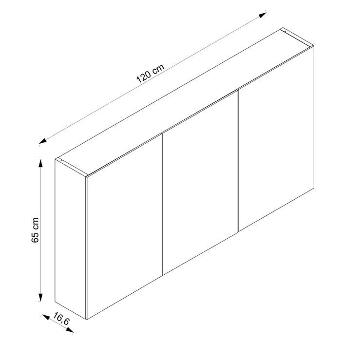  Toiletkast 120 cm