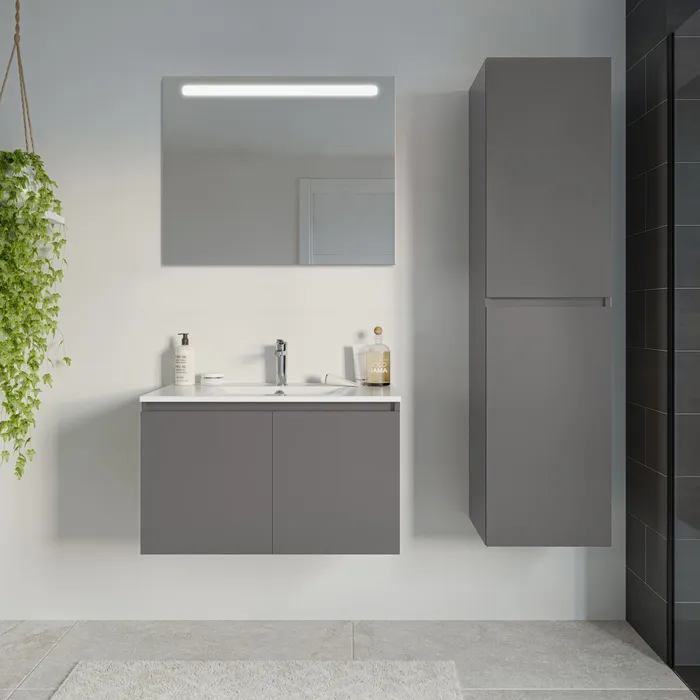  Wastafelonderbouw 80 cm - Deuren