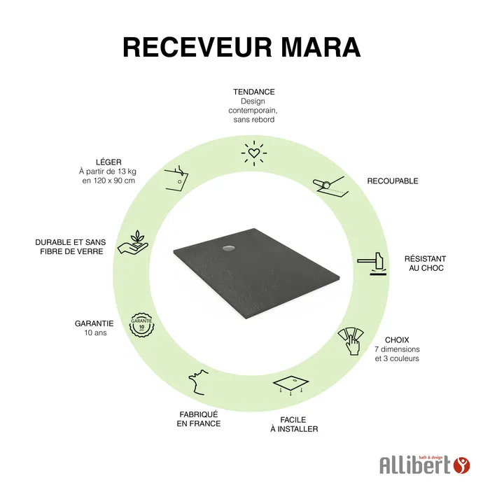  Receveur Rectangle 