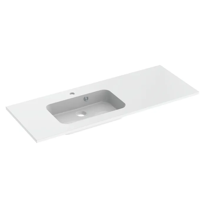  Plan de toilette 120 cm vasque décentrée