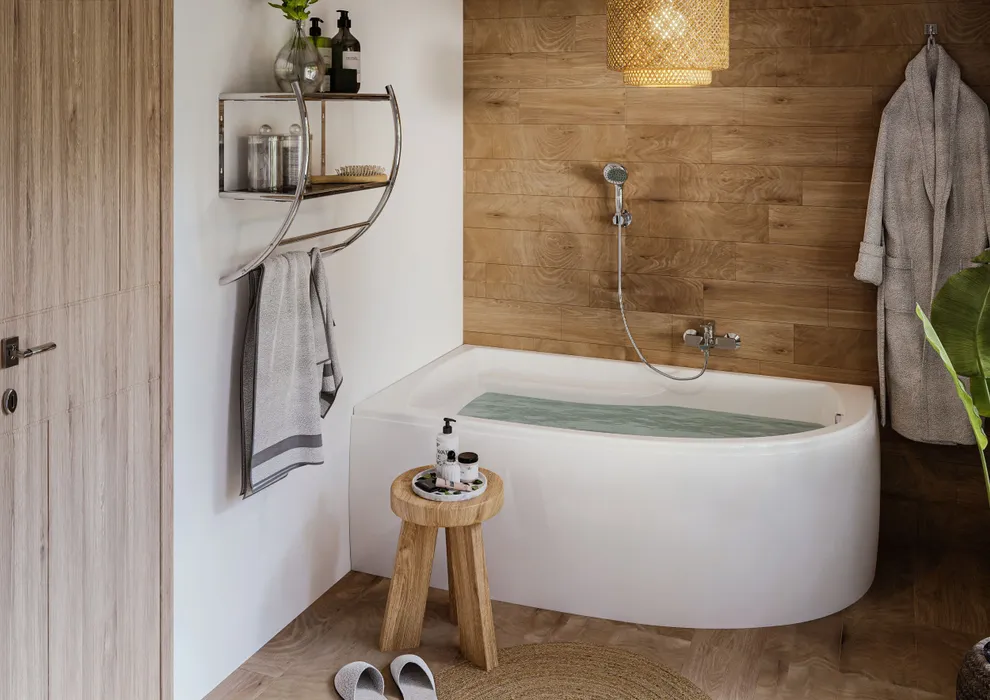  Asymmetrical right-hand bathtub