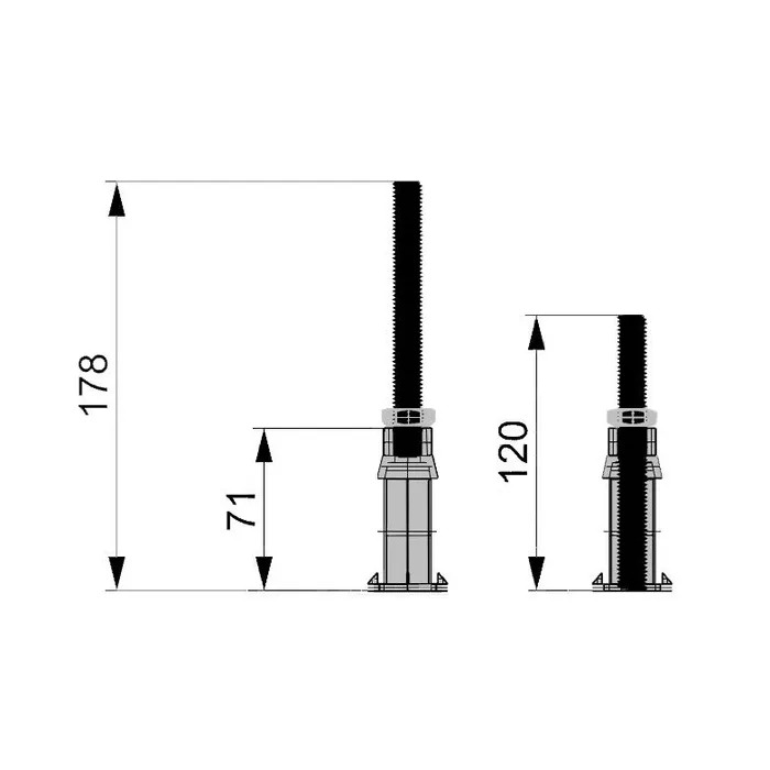  standard bathtub feet set