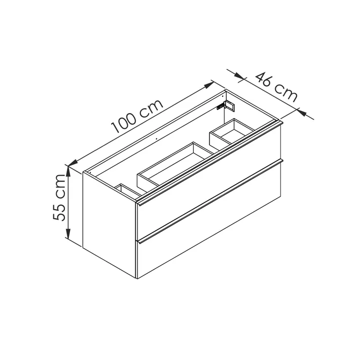  Meuble sous-vasque 120 cm