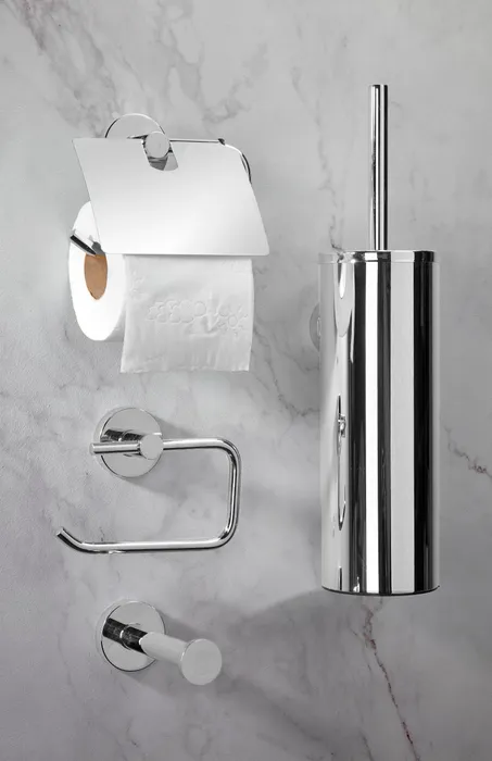  Toilet roll holder with cover plate