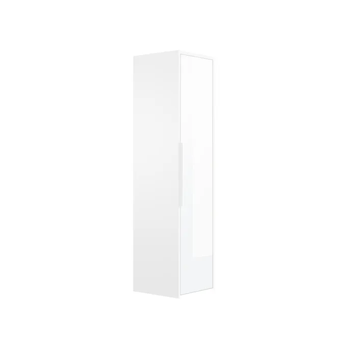  Column 40 cm white handle - for double washbasin