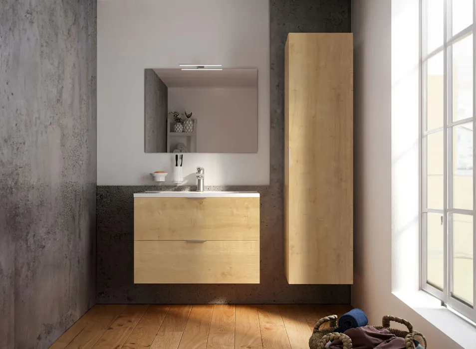  Meuble sous-vasque 80 cm tiroirs