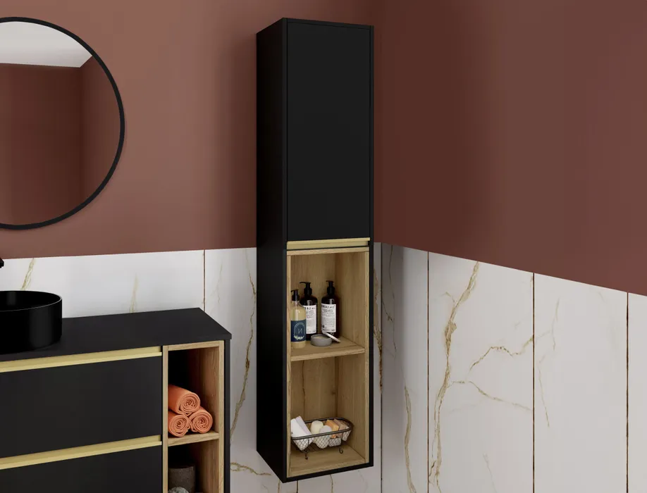  Colonne 35 cm 1 porte ouverture droite + 2 niches