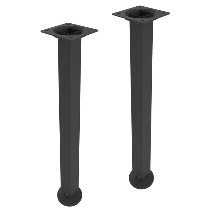  Jeu de 2 pieds réglables en plastique