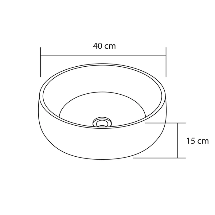  Freestanding washbasin 40 cm