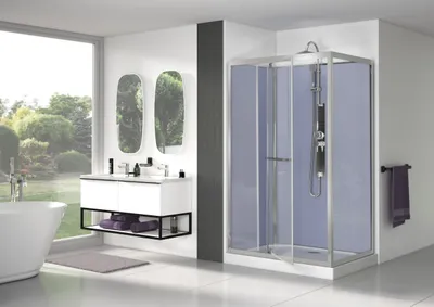 Cabines de douche élégantes et contemporaines
