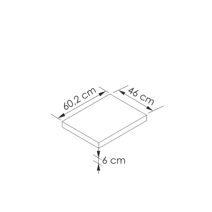  Plan stratifié 60 cm