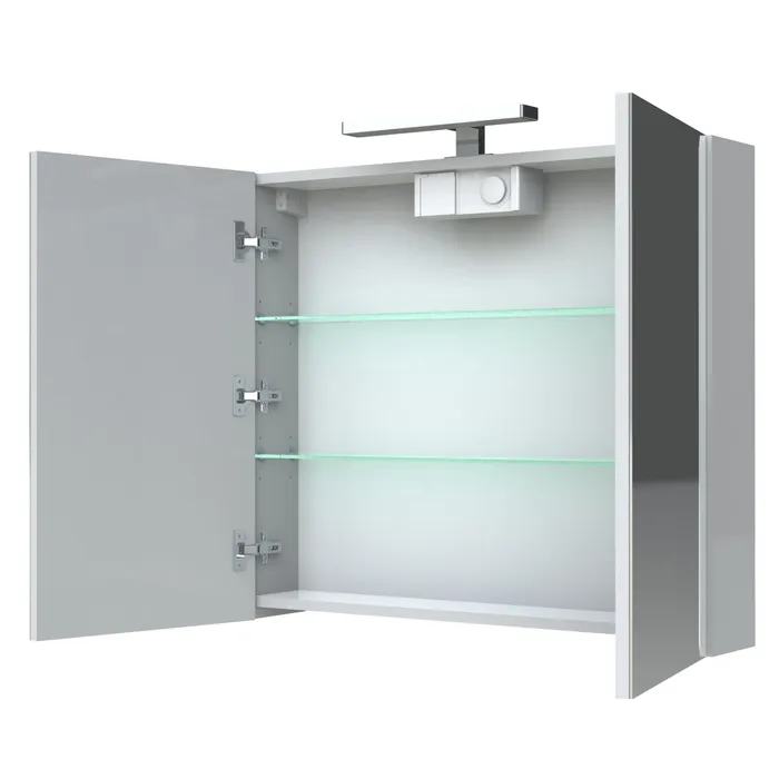  Illuminated bathroom cabinet 80 cm