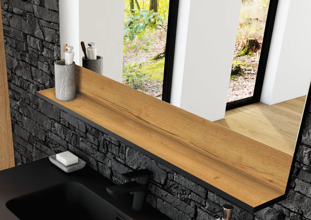  Mirror with shelf 60 cm
