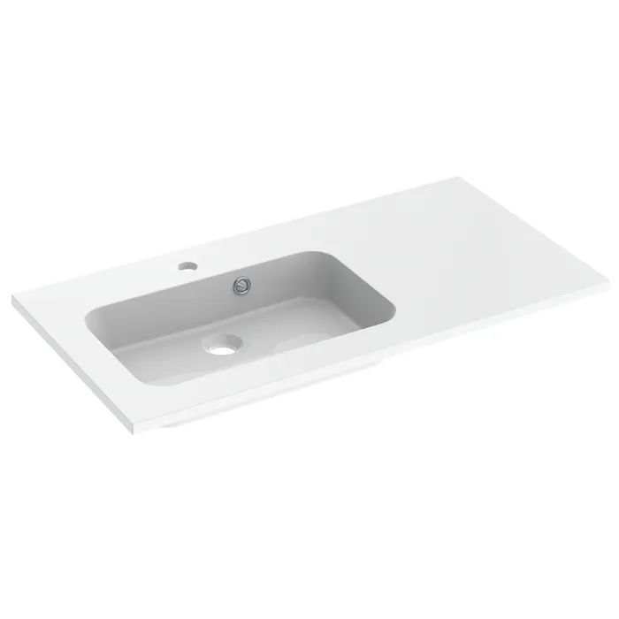  Plan de toilette 90 cm vasque décentrée