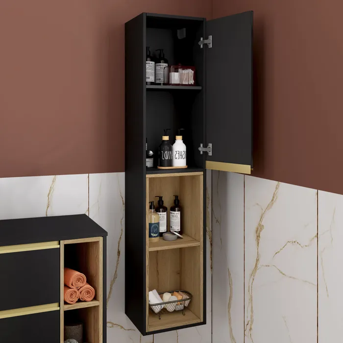 Colonne 35 cm 1 porte ouverture droite + 2 niches