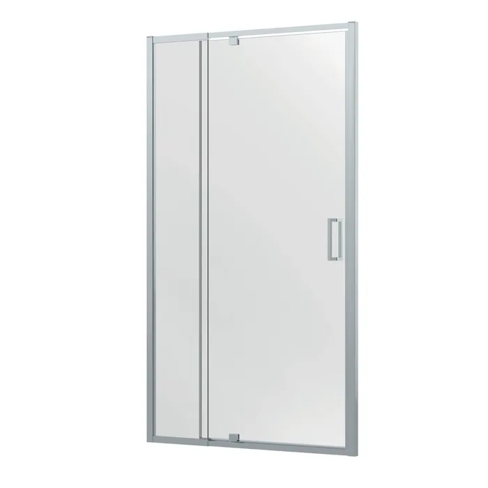 1 shower door extendible swivel door