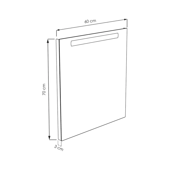  Illuminated mirror LED 60 cm