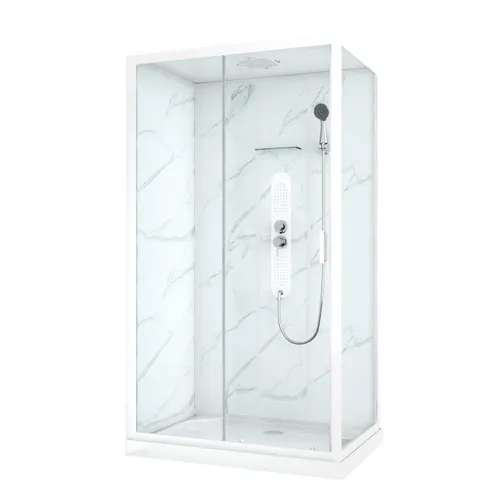 Cabine de douche rectangulaire