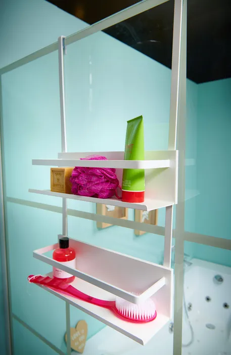  Hanging shower caddy