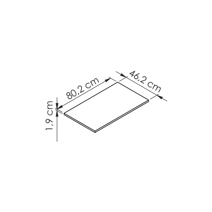  Laminate worktop 80 cm