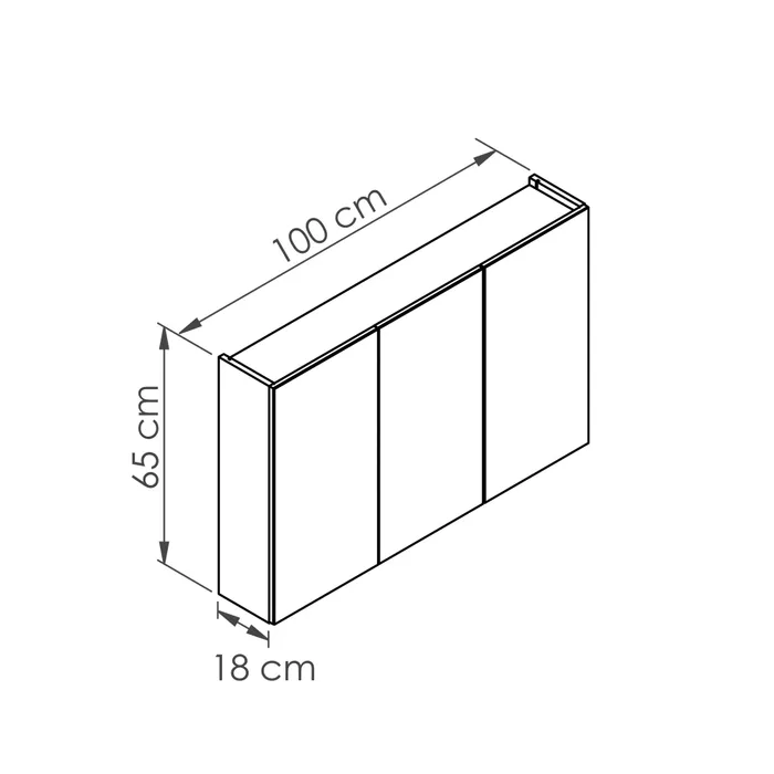  Bathroom cabinet 100 cm