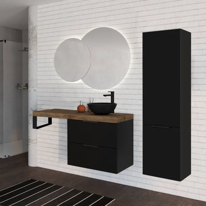  Colonne 40 cm 2 portes droite