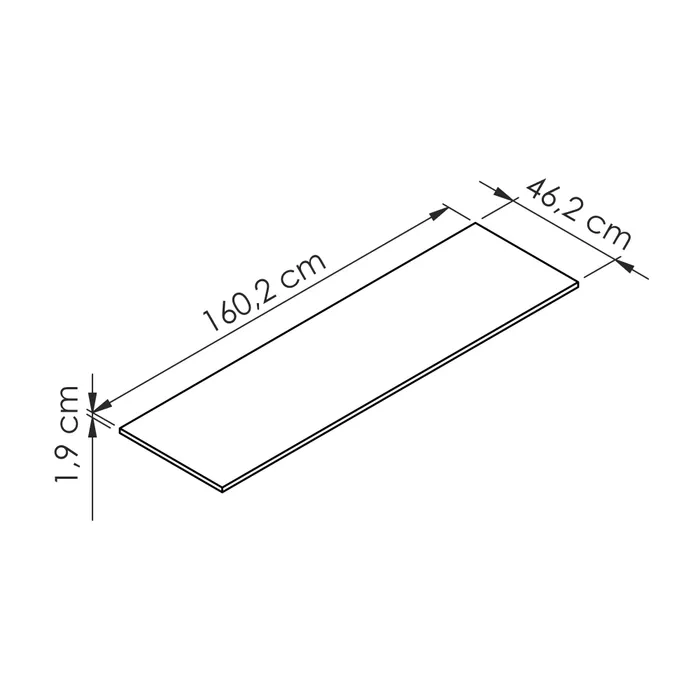  Laminate worktop 160 cm