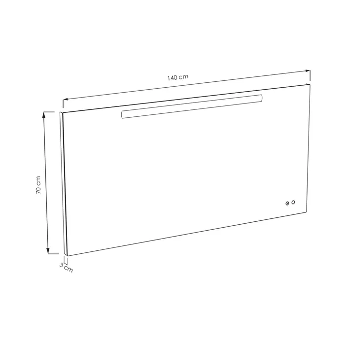  Illuminated mirror LED 140 cm
