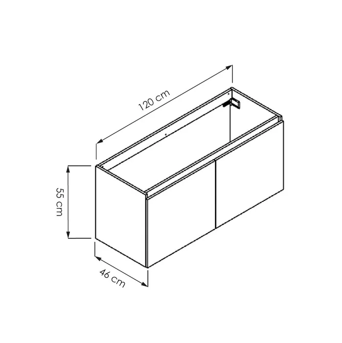  Wastafelonderbouw 120 cm