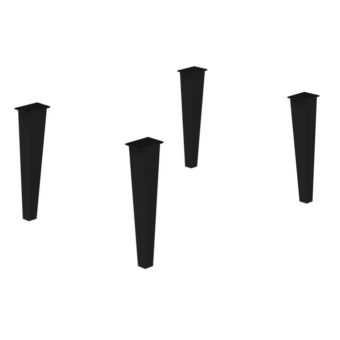  Jeu de 4 pieds réglables en métal